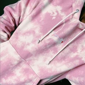 Champion reverse weave tie dye hoodie